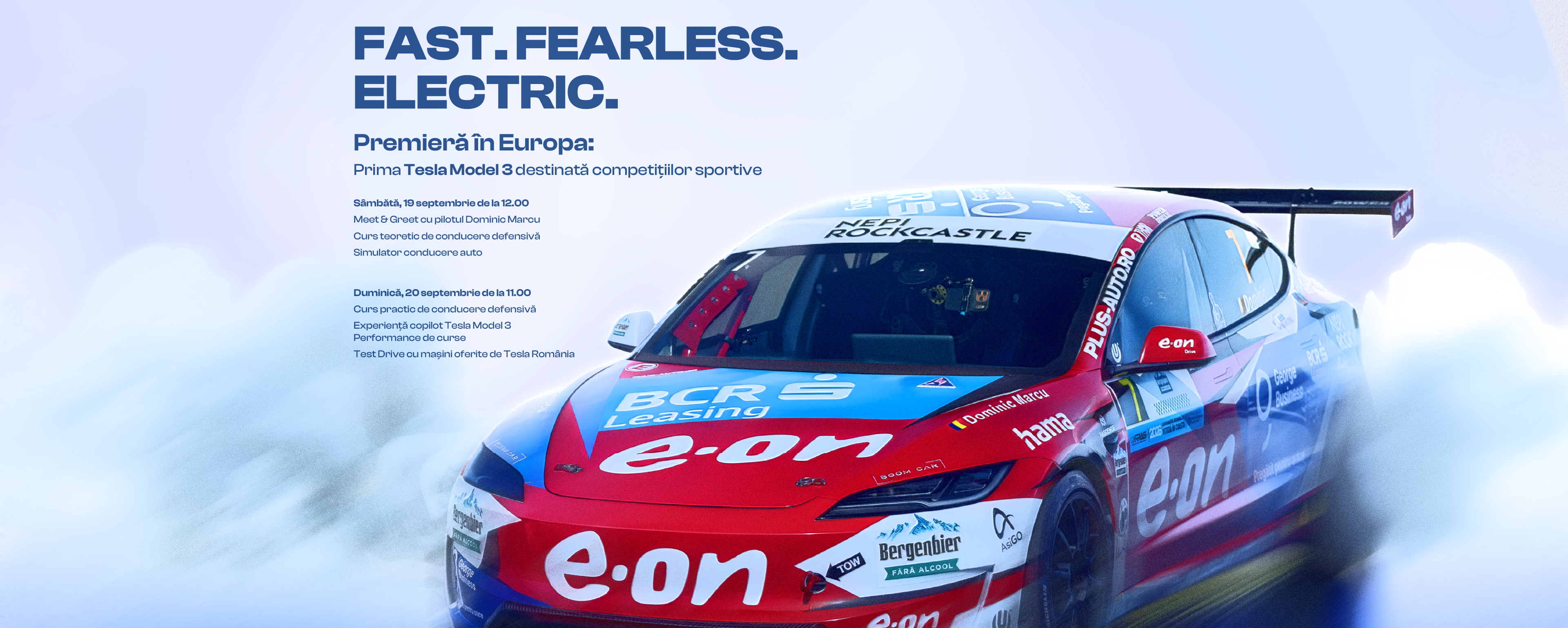 Fast. Fearless. Electric. Un weekend cu Tesla la Mega Mall ⚡🏁